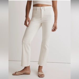 Madewell NWT Kick Out Crop Jeans Size 33 Mid Rise in Vintage Canvas